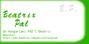 beatrix pal business card